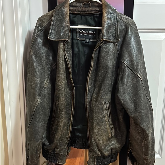 Wilson Men's Black Leather Jacket